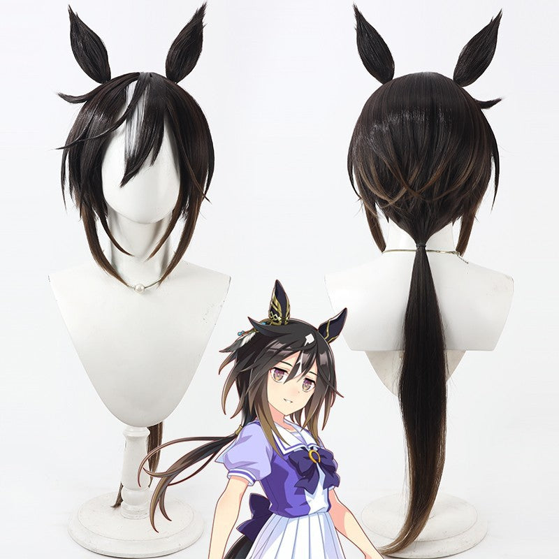 Free Man Horse Racing Golden Journey Cos Wig