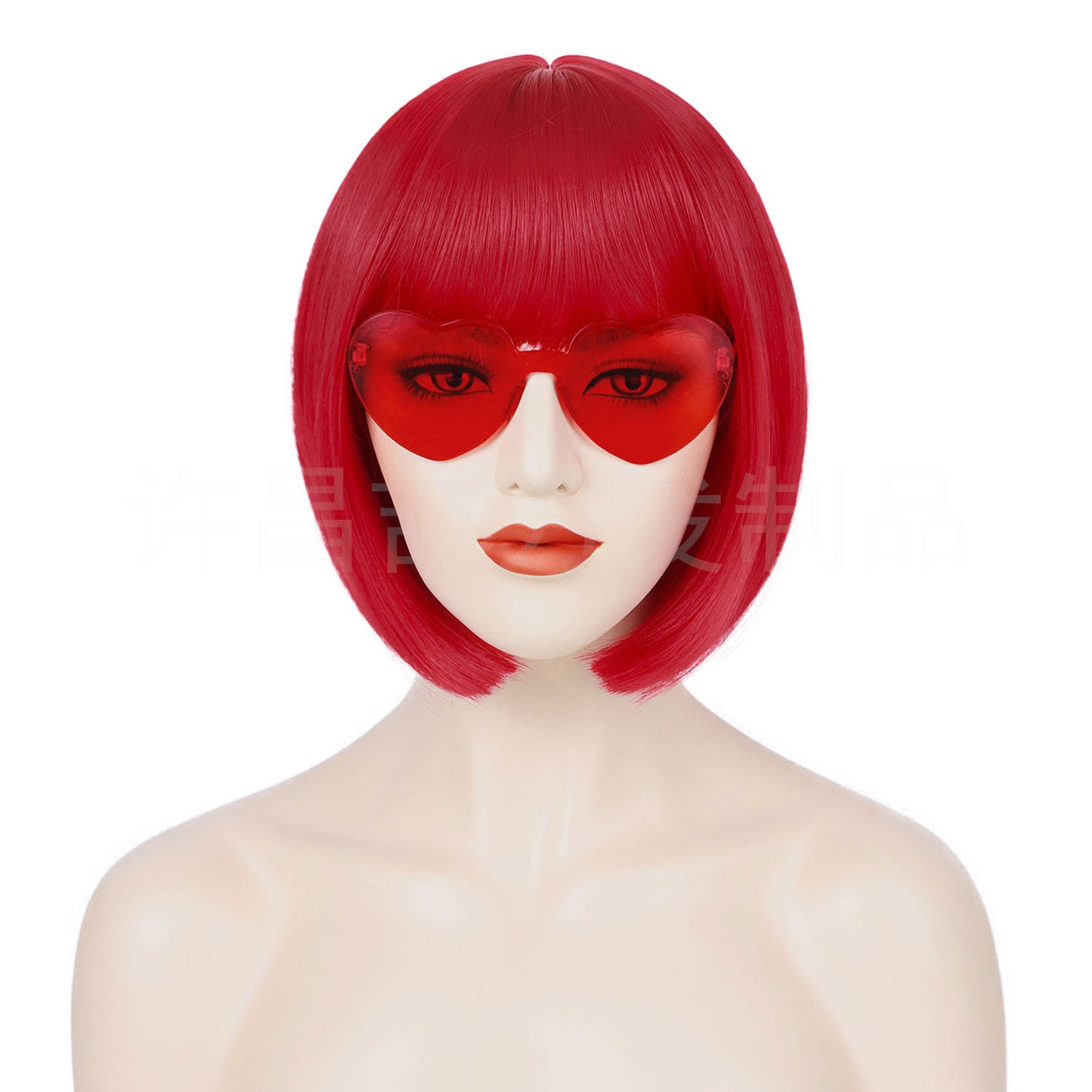 Unique Head Cover Bangs Synthetic Wigs Wig Short Straight Hair