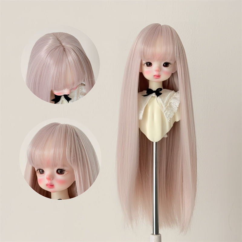 Silk Long Straight Hair Cover Bangs Rough Cos Wig