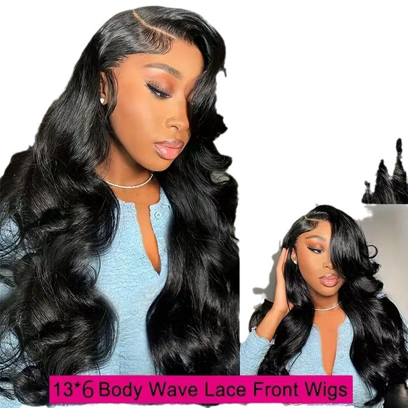 Mid-length Curly Big Wave Front Lace Chemical Wig Long Curls