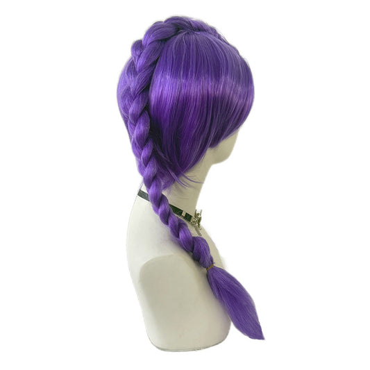Children's Hunting Group Rumi Purple Headgear Style Plaits Cos Wig