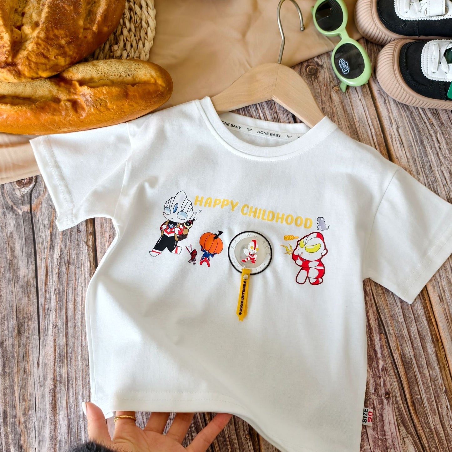 Summer Boys Cute Comfortable Pure Cotton Light Casual Short Children's T-shirt