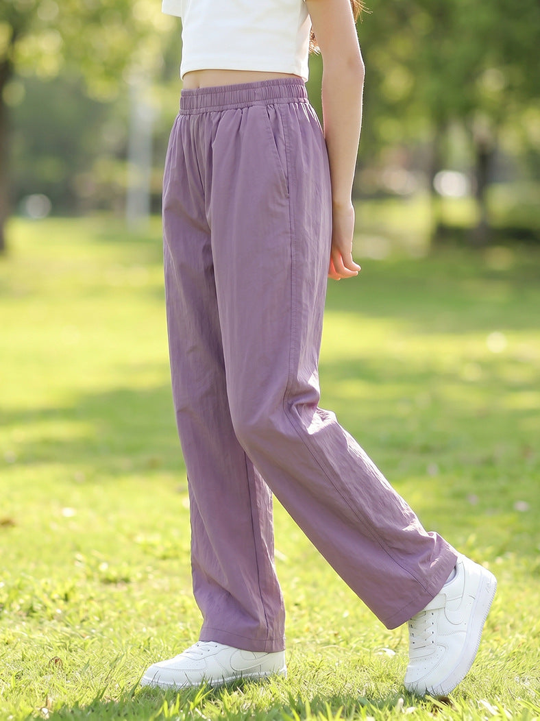 Children's Lightweight Outdoor Casual Trousers Thin Cool Straight Anti Children's Pants