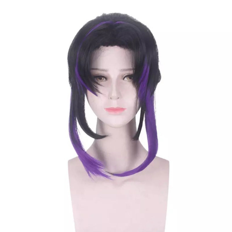 Anime No Butterfly Bear Little Worm Column Gradient Purple High Cos Wig