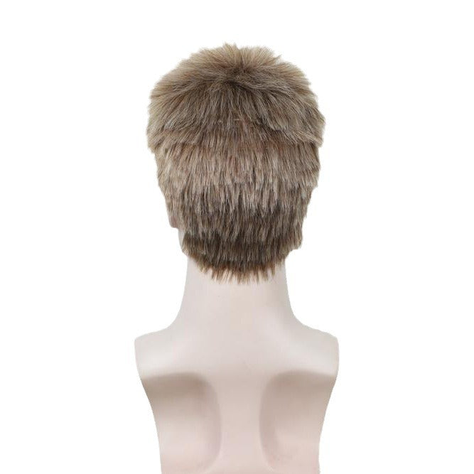 Men's Short Hair Fluffy Burr Multicolor Synthetic Men's Wig
