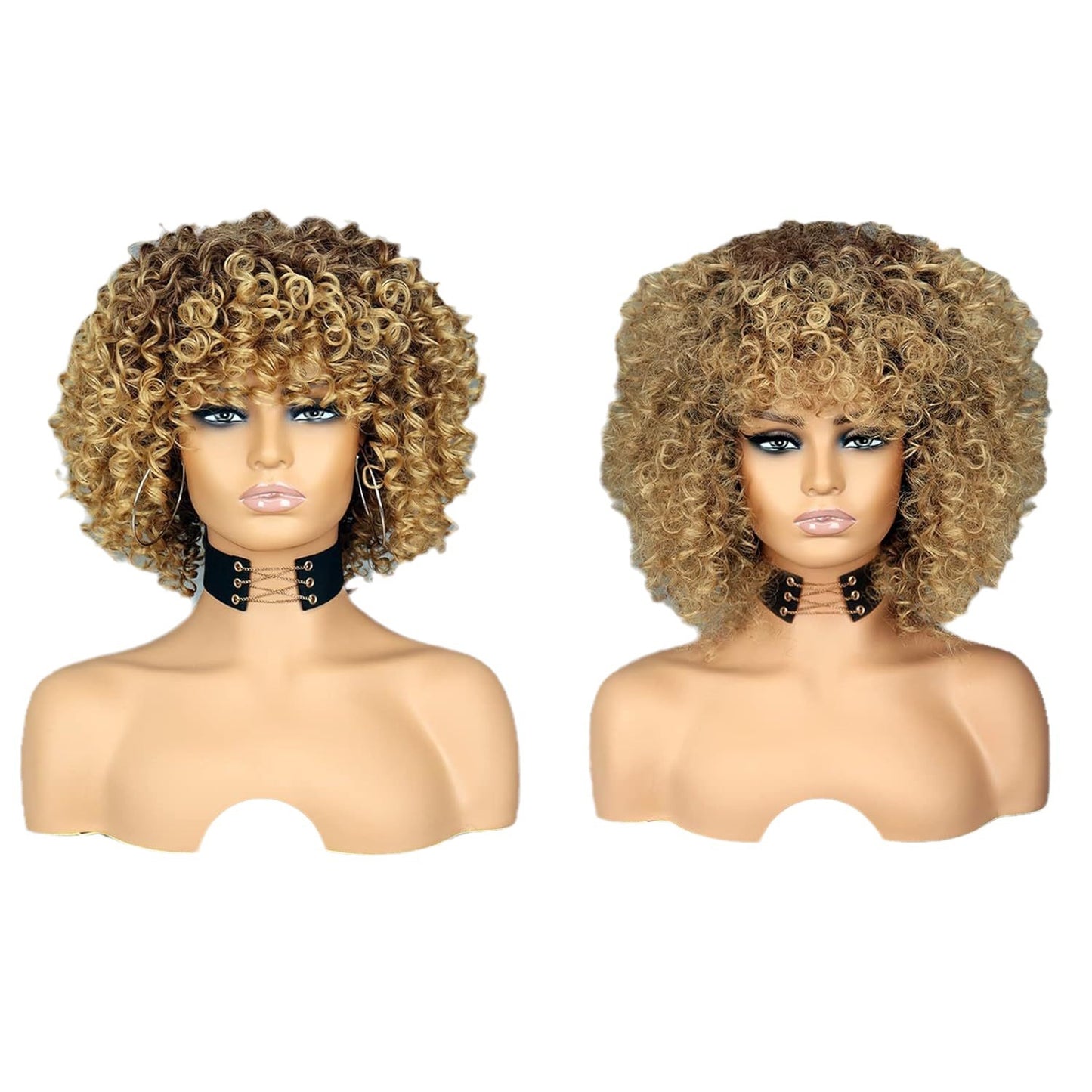 African Afro Fluffy Fashion Curly European Wig Long Curls