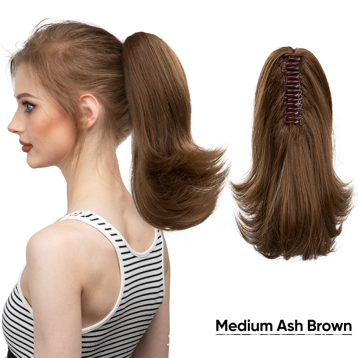 Lady Fiber Hair Band Matte Chemical Small Roll Grip Wig Ponytail