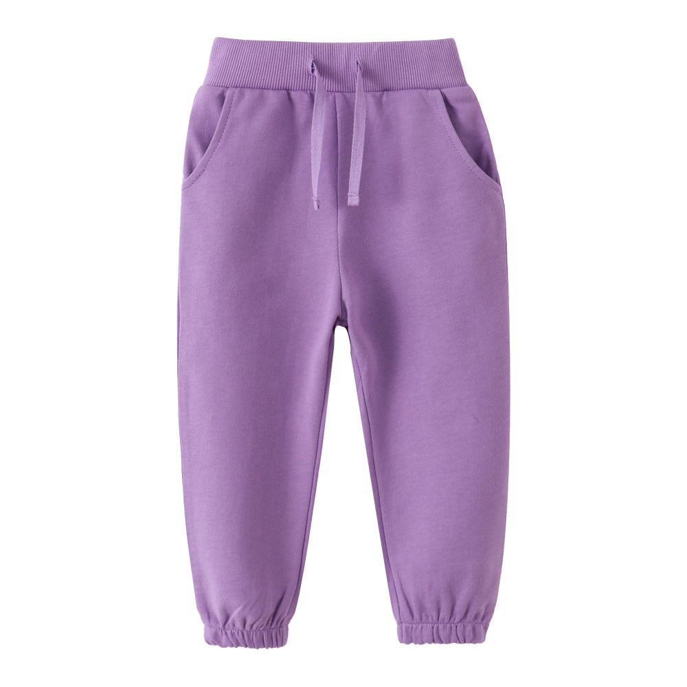 Children's Feather Length Boys Autumn Clothing Cotton Children's Pants