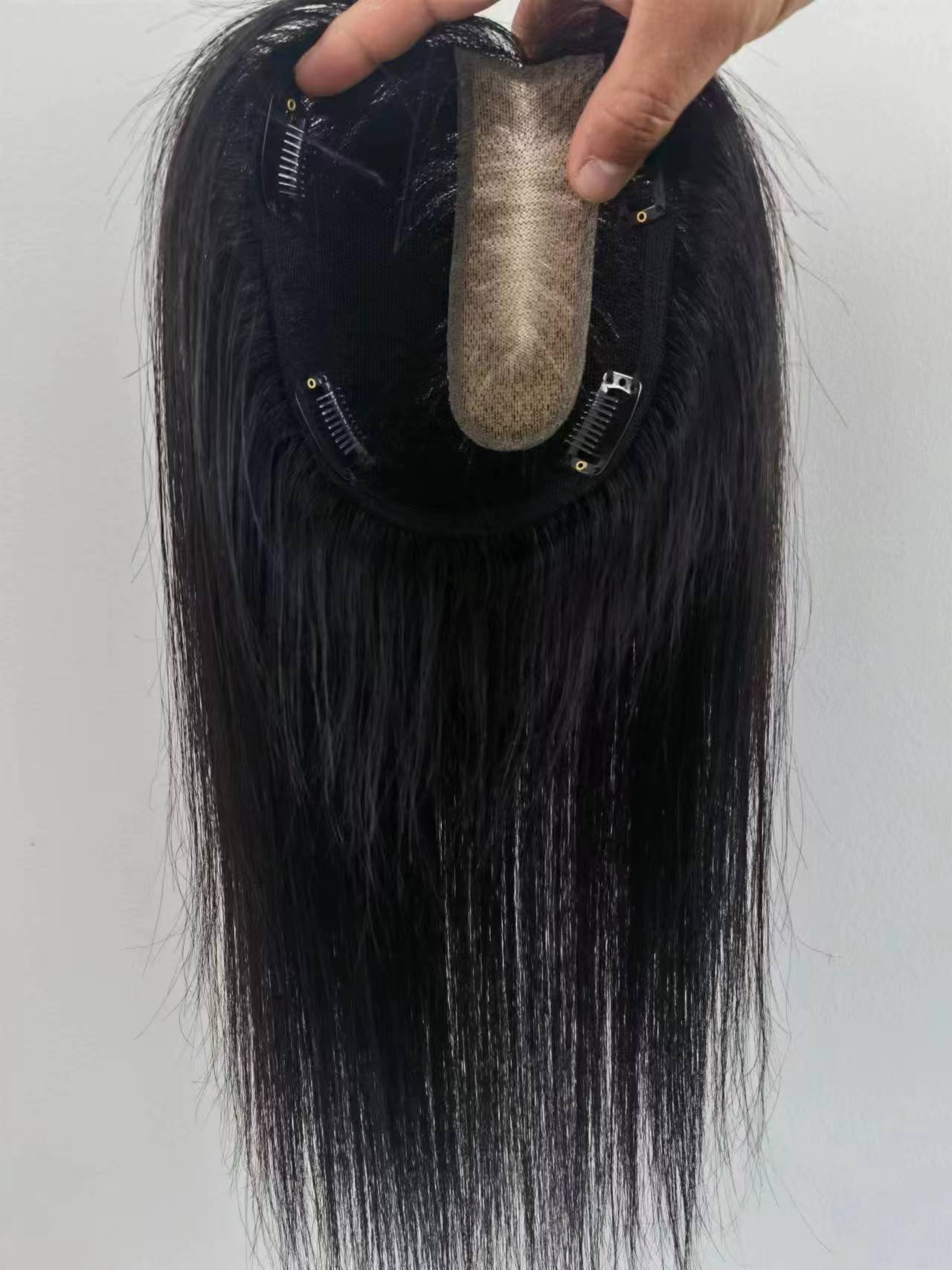 Sewing Hair Piece Simulation Scalp Lightweight Breathable Head Fluffy Invisible Wig