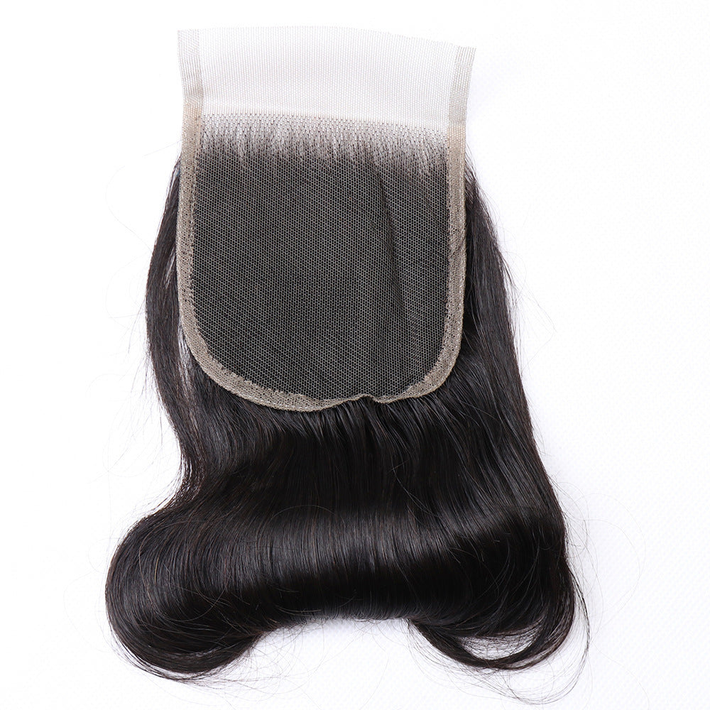 Human Extension Egg Roll Natural Color Real Hair Wig