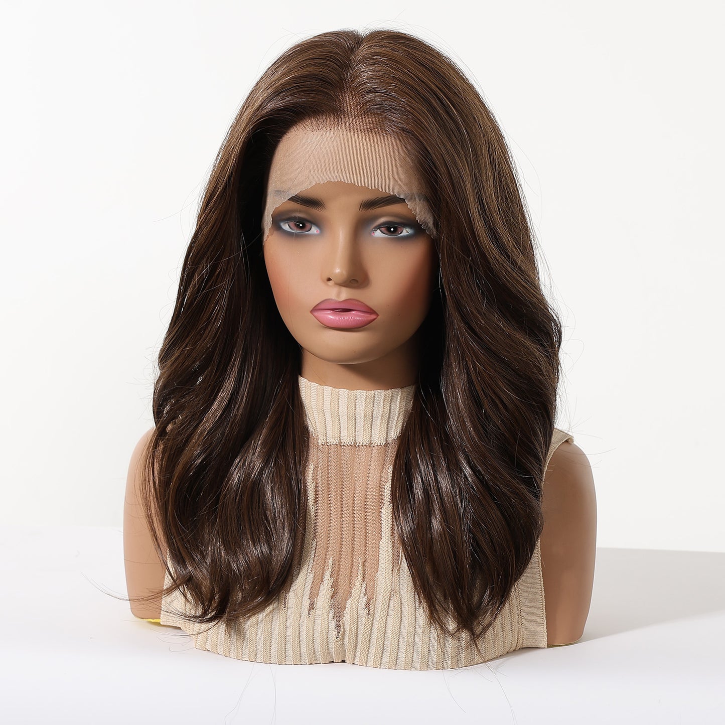Women's Lace Curly Free To Natural Fashionable Wig Long Curls