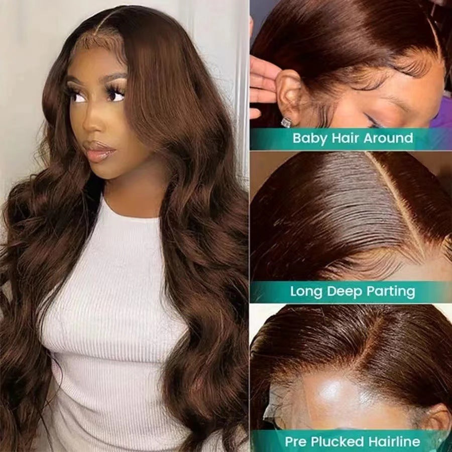 Lace Sheath Curly Hair Big Wave Light Wig Long Curls