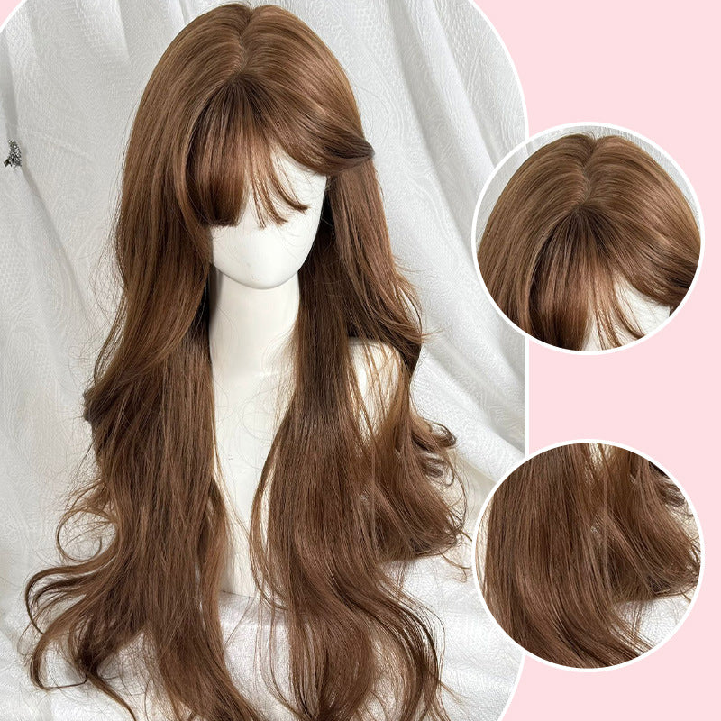 Bangs Long Curly Hair Cute Fashion Other Wig