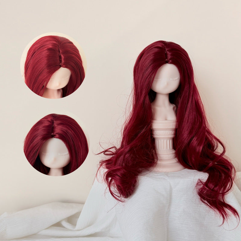 Doll Optional Medium Long Curly Hair Cos Wig