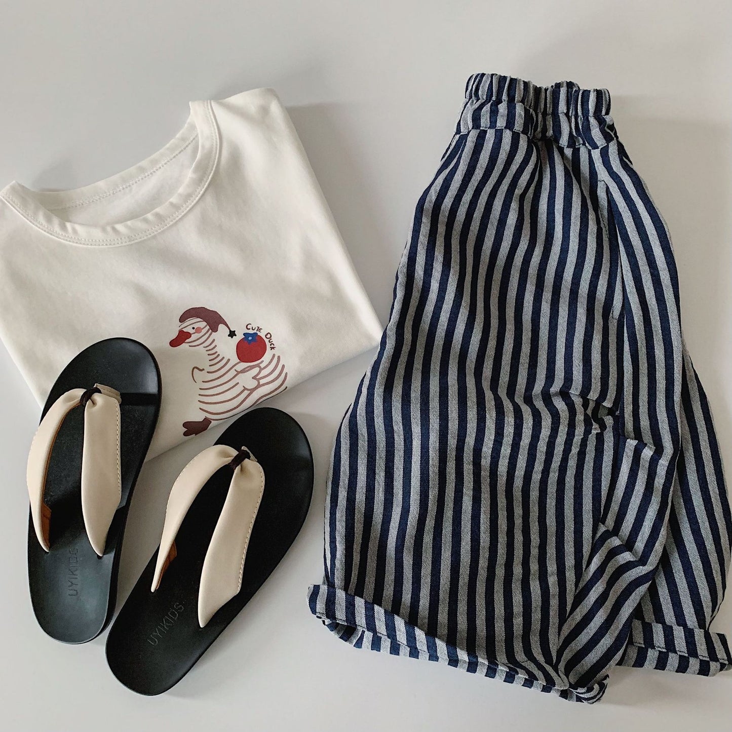 Children's Boy Summer Vertical Stripes Western Style Children's Pants