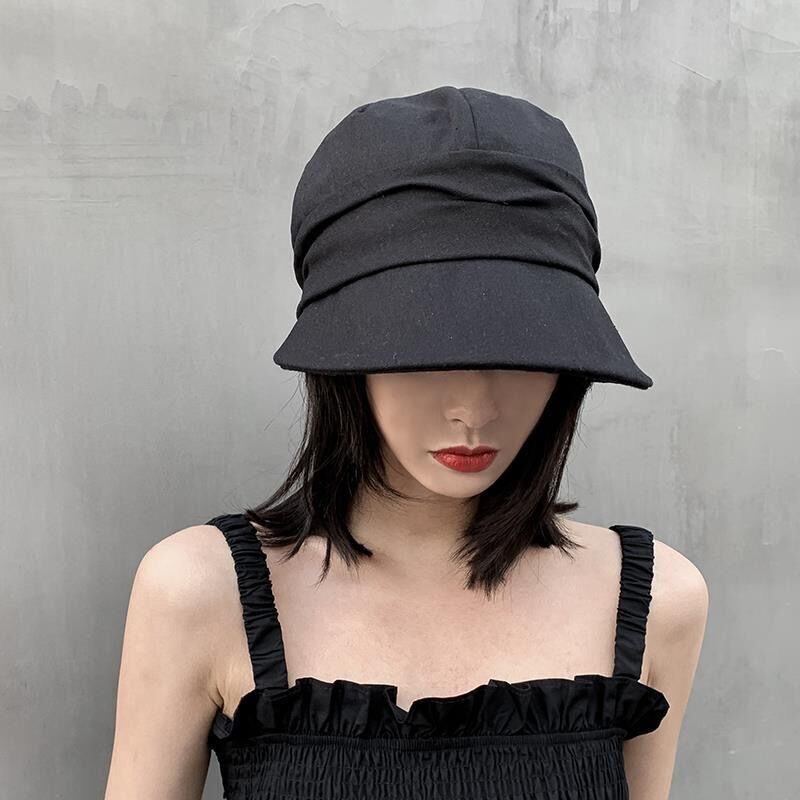 Women's Hat Summer One-piece Band Fashionable Hooded Wig Short Straight Hair
