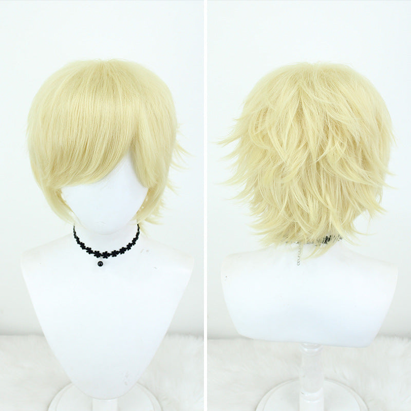 Face Puffy Silk Corn Stigma Hot Cos Wig