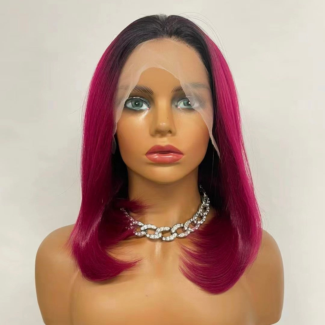 Clearance Sample Fiber Chemical Front Lace Long Straight Wig