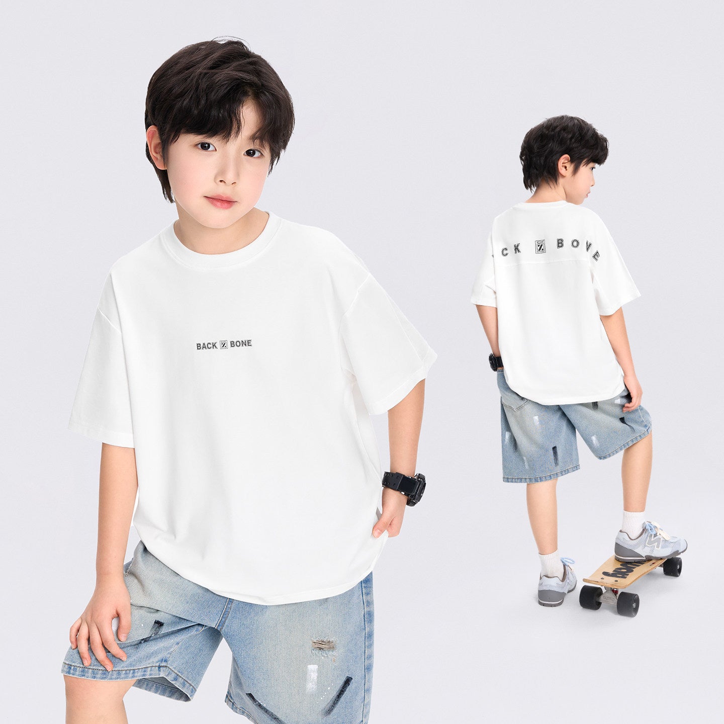 Children's Clothing Short-sleeved Cool Summer Boy Teen Class Children's T-shirt