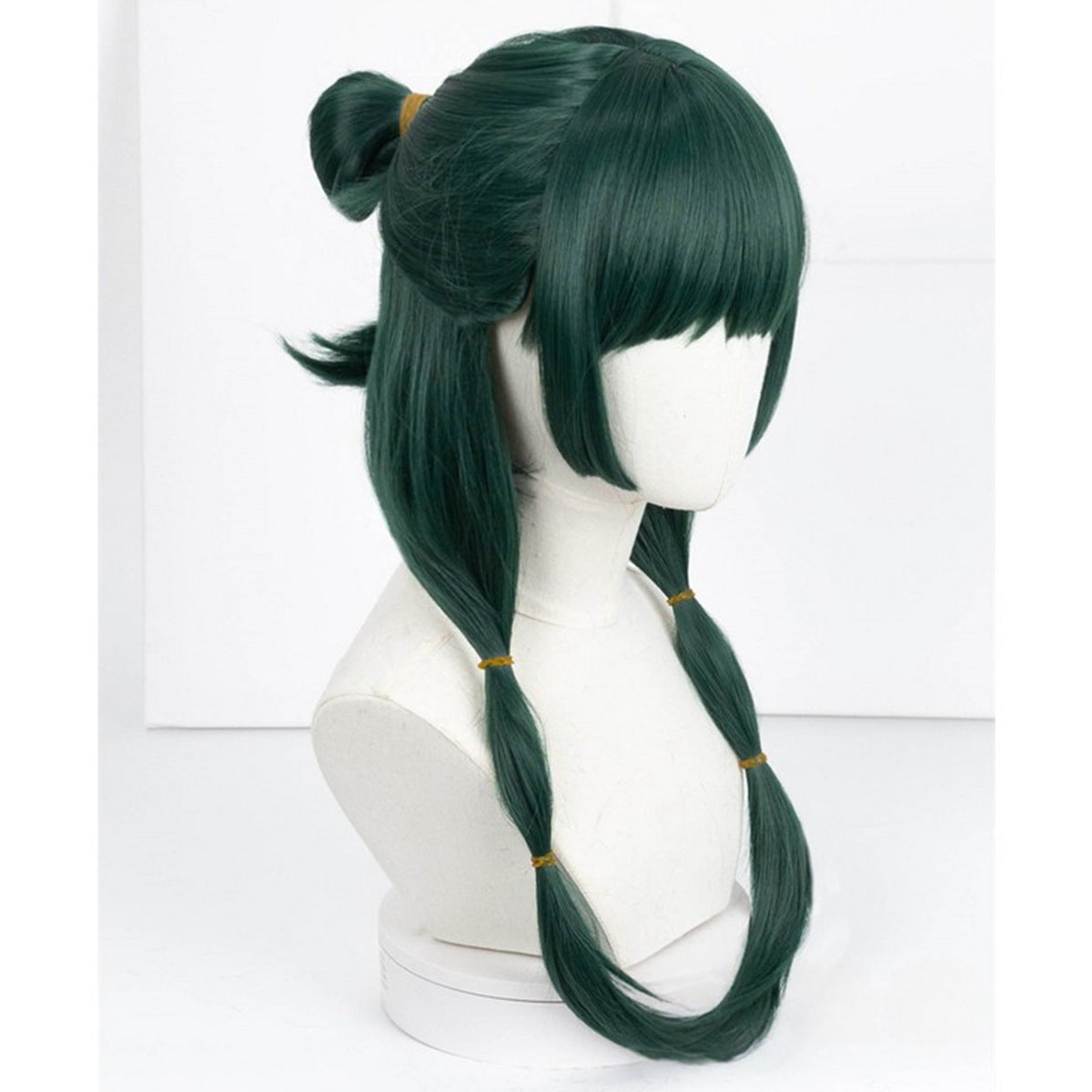House Woolen Cat Dark Green Artificial Scalp Cos Wig