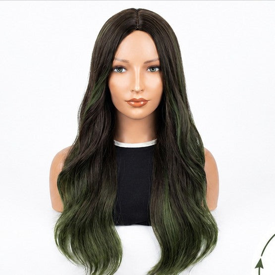 Hot Big Wave Curly Hair Matte Silk White Wig Long Curls
