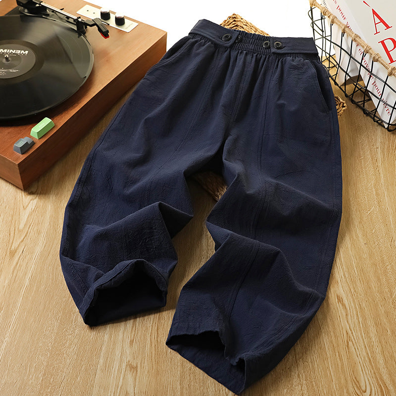 Children's Summer Thin Casual Breathable Anti Mosquito Medium Children's Pants