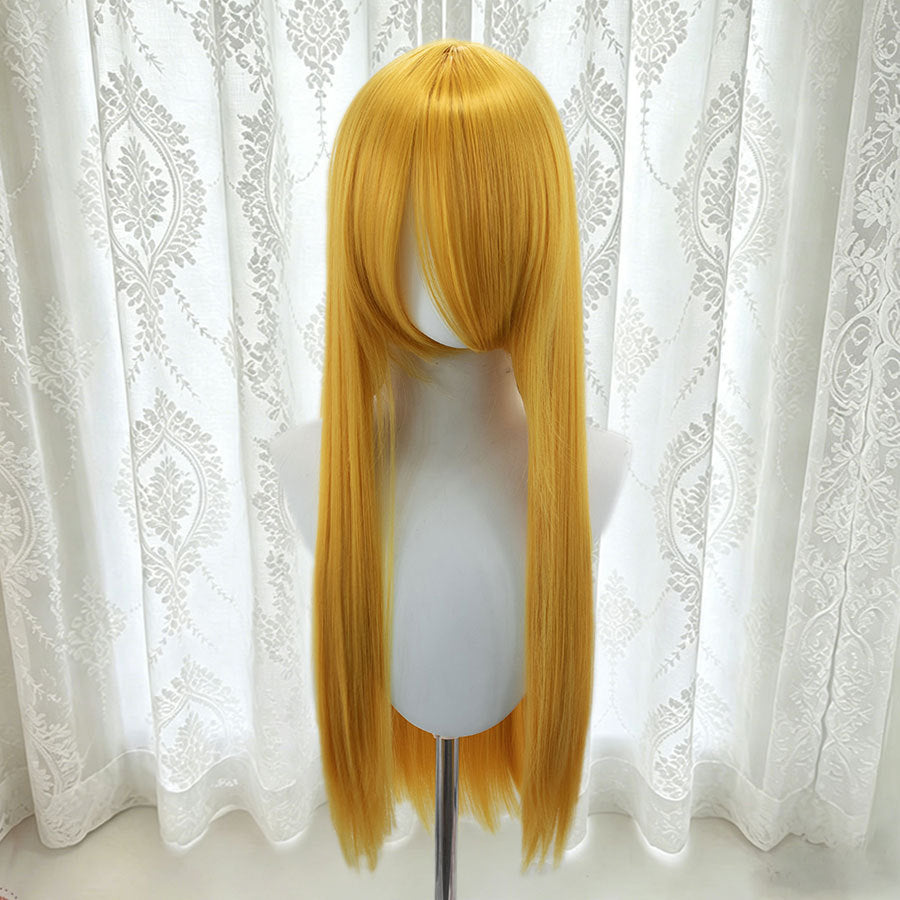 Universal Bangs Long Straight Fiber Rose Net Cos Wig