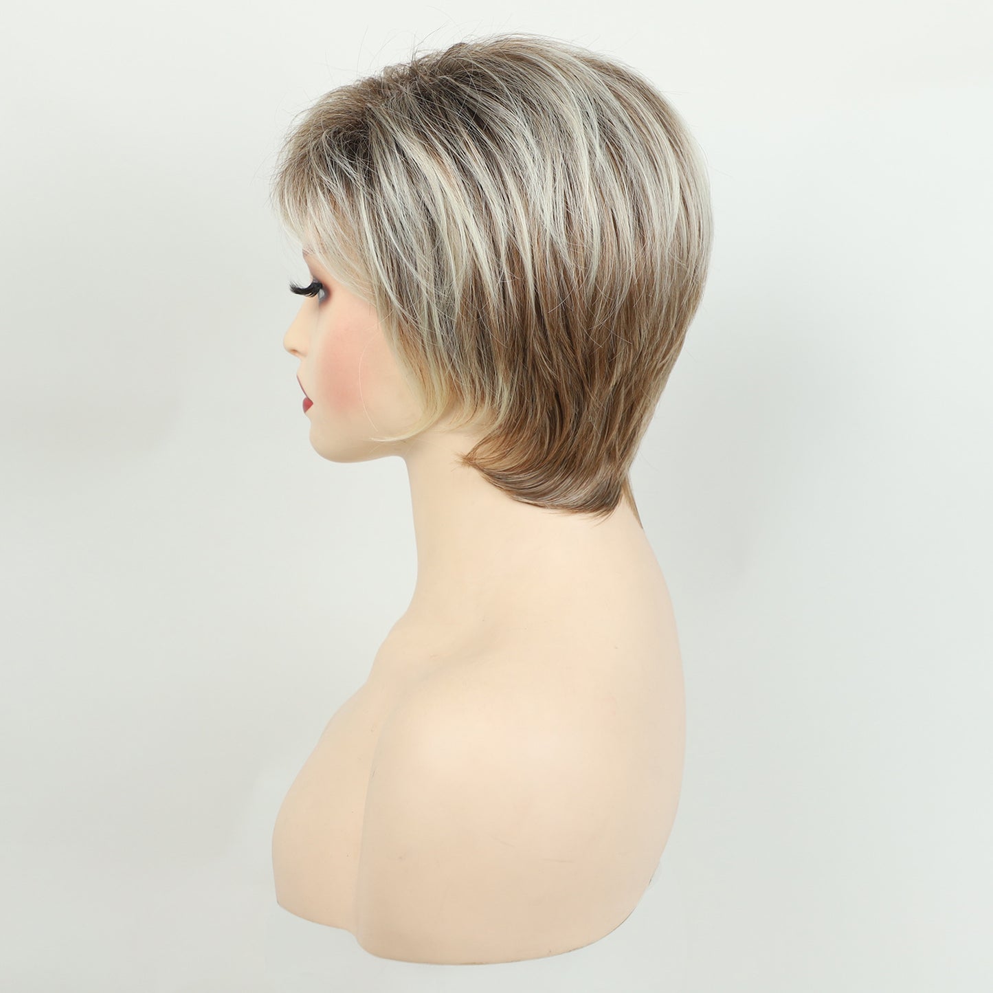 Fashion Fiber Female Chemical Data Packet Wig Short Curly Hair