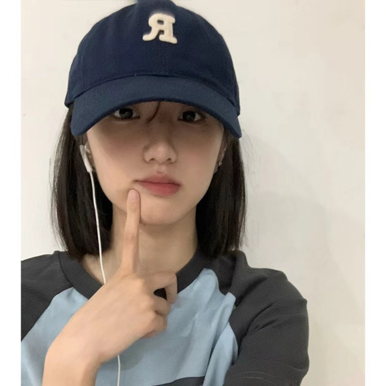 Integrated Female Baseball Peaked Cap Bald Head Chemotherapy Wig Short Straight Hair