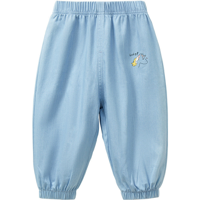 Children's Summer Thin Jeans Toddler Clothing Trousers Children's Pants