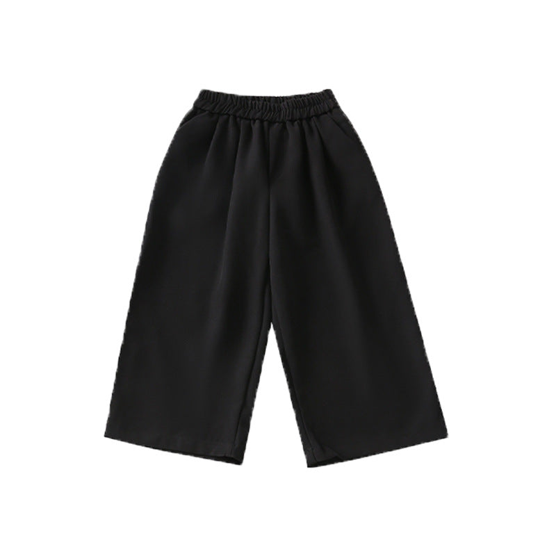 Short Suit Black National Style Shorts Pink Children's Pants