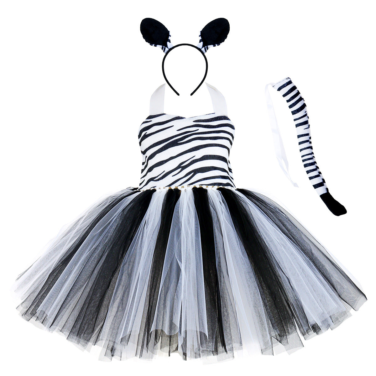 Forest Tiger Elk Leopard Cow Performance Costumes Animal Party Children's Dress