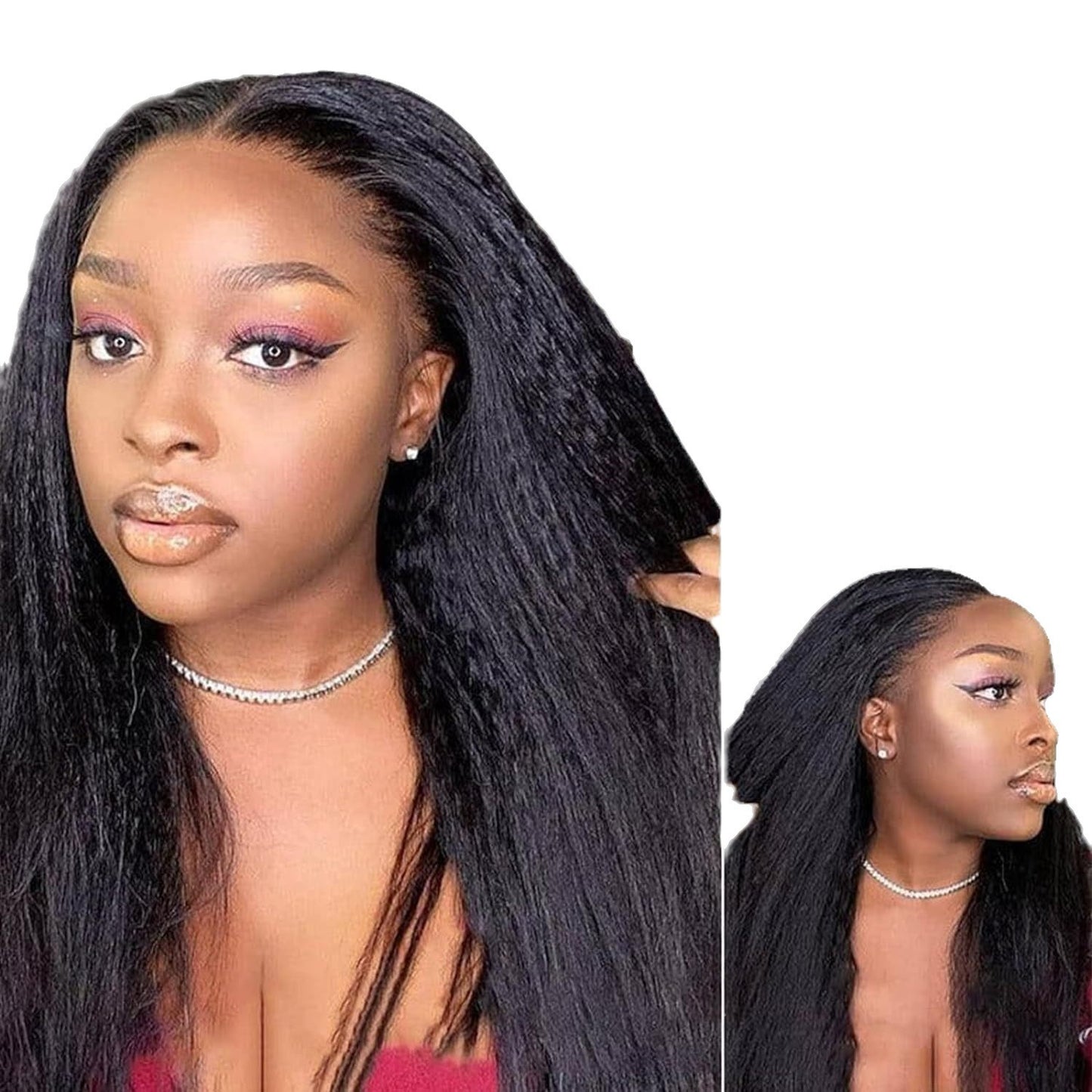 Comfortable Chemical Fiber Straight Hair African Wig Long Curls