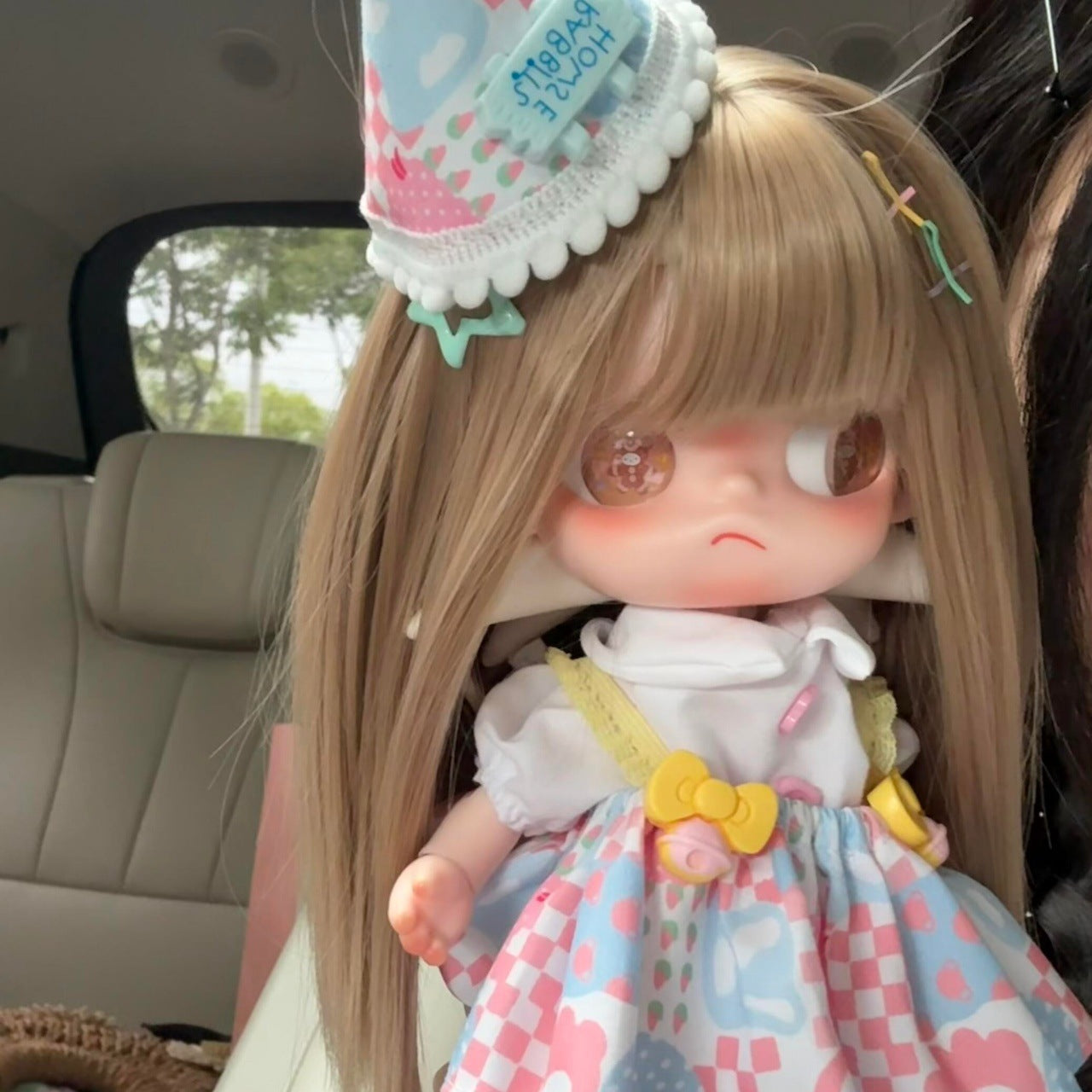 Little Bit Small Cloth Simulation Fiber Blank Hair Cos Wig