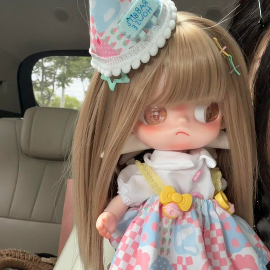 Little Bit Small Cloth Simulation Fiber Blank Hair Cos Wig