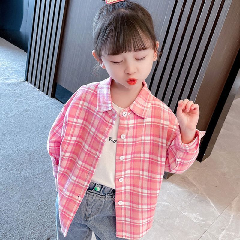 Western Style Cool Popular Korean Fashion Color Matching Children's Shirt
