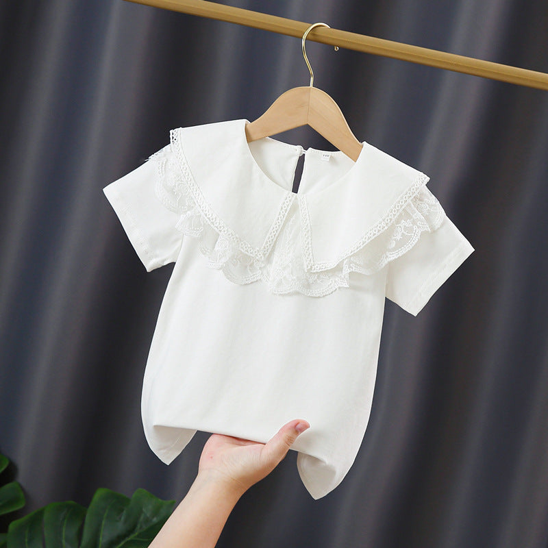 Children's Cotton Middle Big Summer Half Sleeve Children's T-shirt