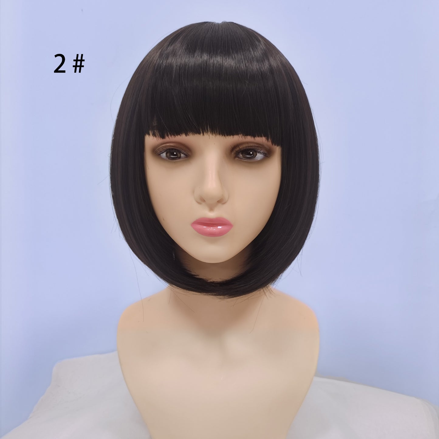 Graceful Classic Bangs Female Synthetic Wigs Wig Short Straight Hair