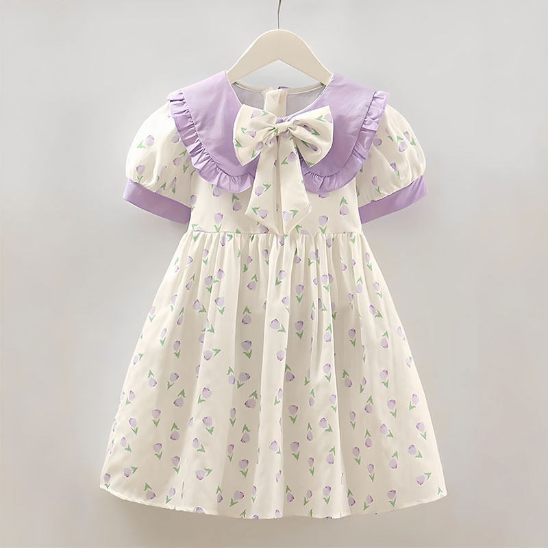 Children's Floral Chiffon Summer Princess Korean Style Children's Dress