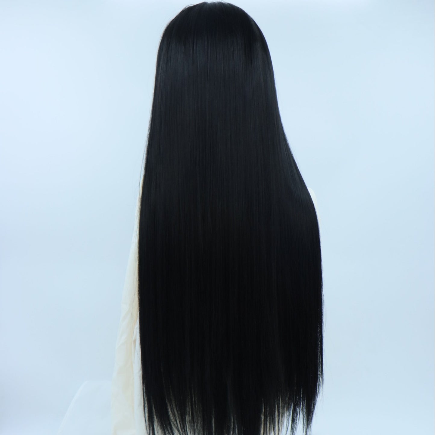 Men's Hand Crocheting Front Lace Beauty Pointed Long Straight Wig