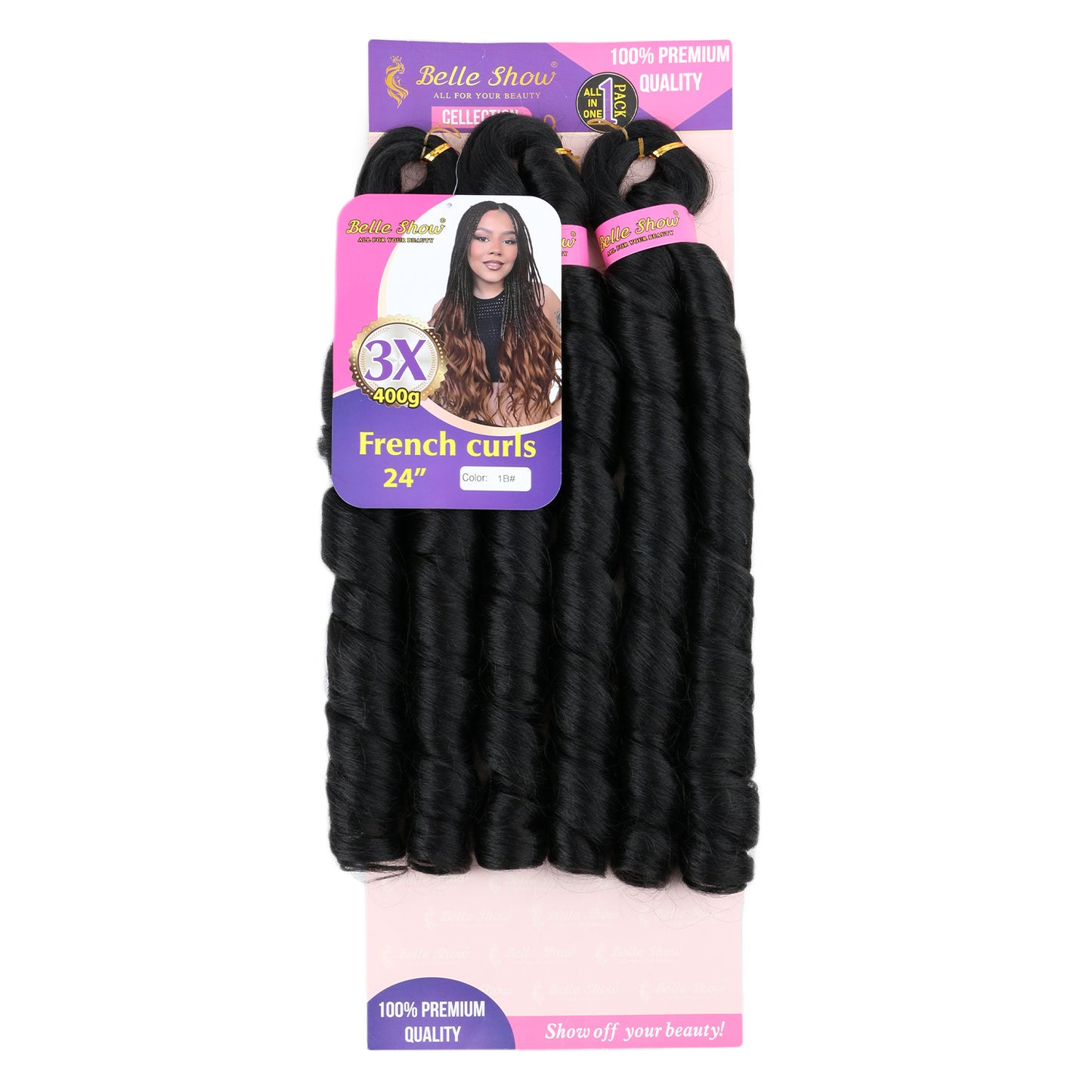 Fiber Low Temperature Tube Curved Large Wig Long Curls