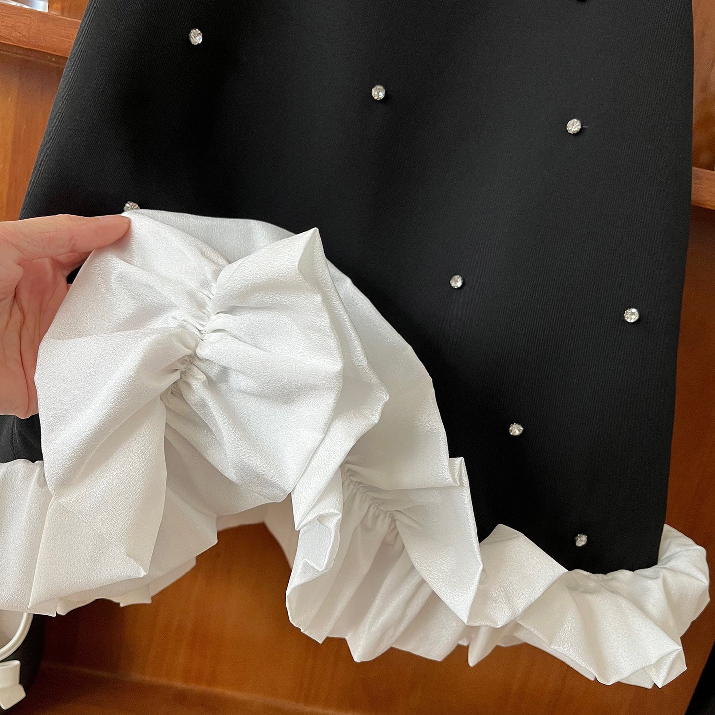 Summer Korean Style Black Princess Suspender Western Children's Dress