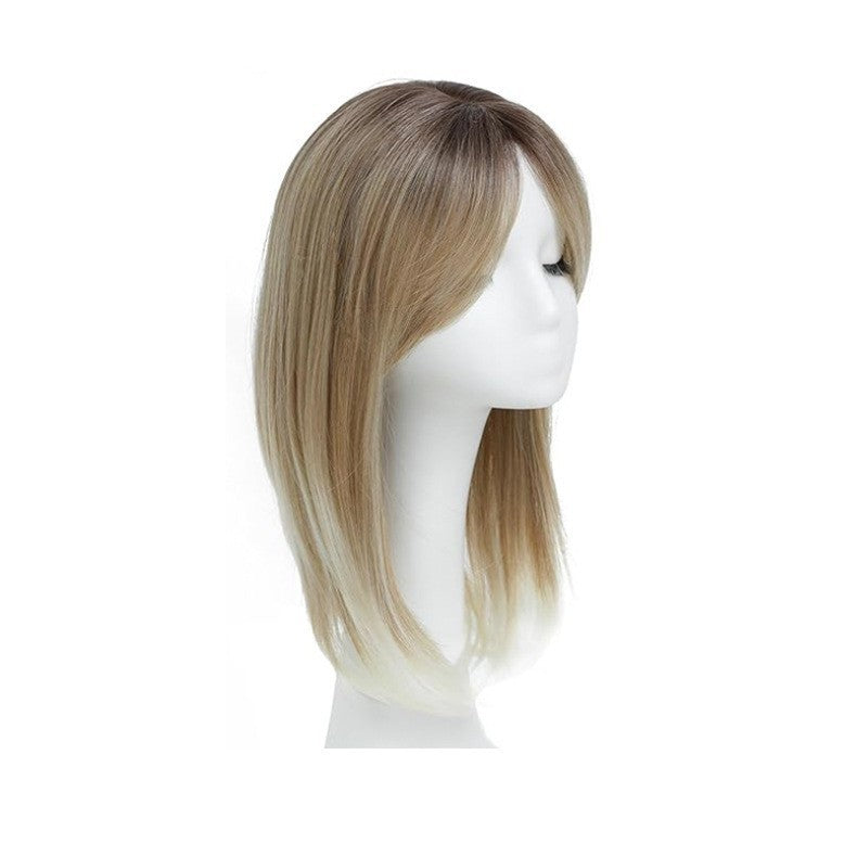 Head Leather Inner Buckle Medium Short Wig