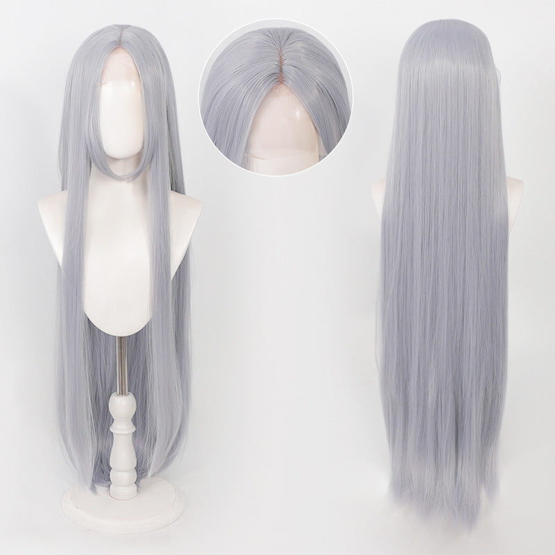 Universal Hand Crocheting Forehead Lace Mid-length Cos Wig