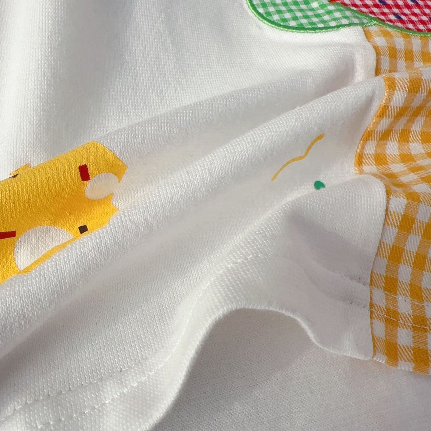 Children's Summer Short-sleeved Round Neck Cartoon Embroidery Children's T-shirt