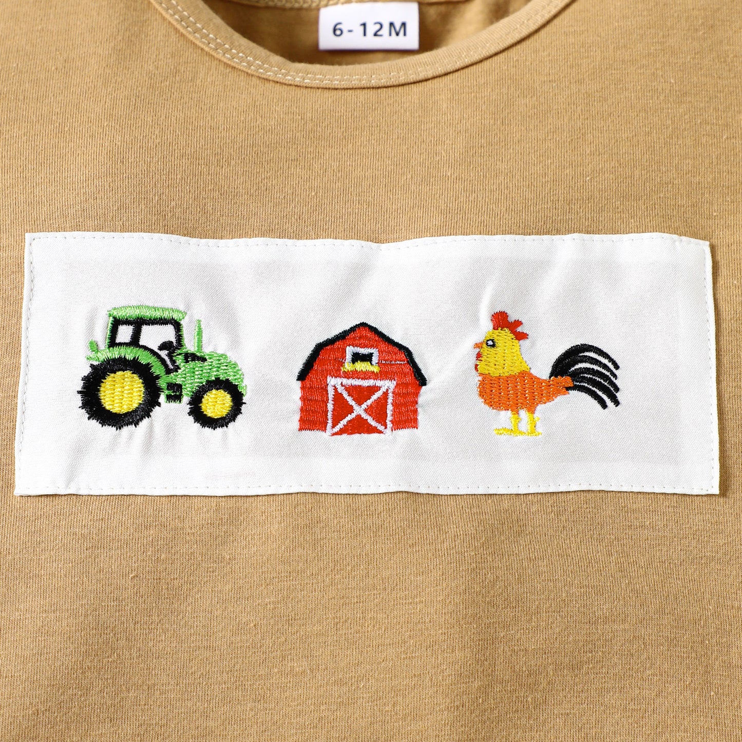 Boy Casual Cartoon Car Animal Embroidery Short-sleeved T-shirt Striped Children's Suit