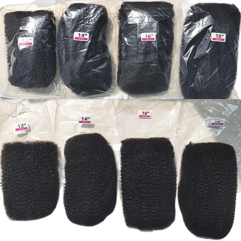 Glamorous Creative Afro Human Crochet Pack Real Hair Wig