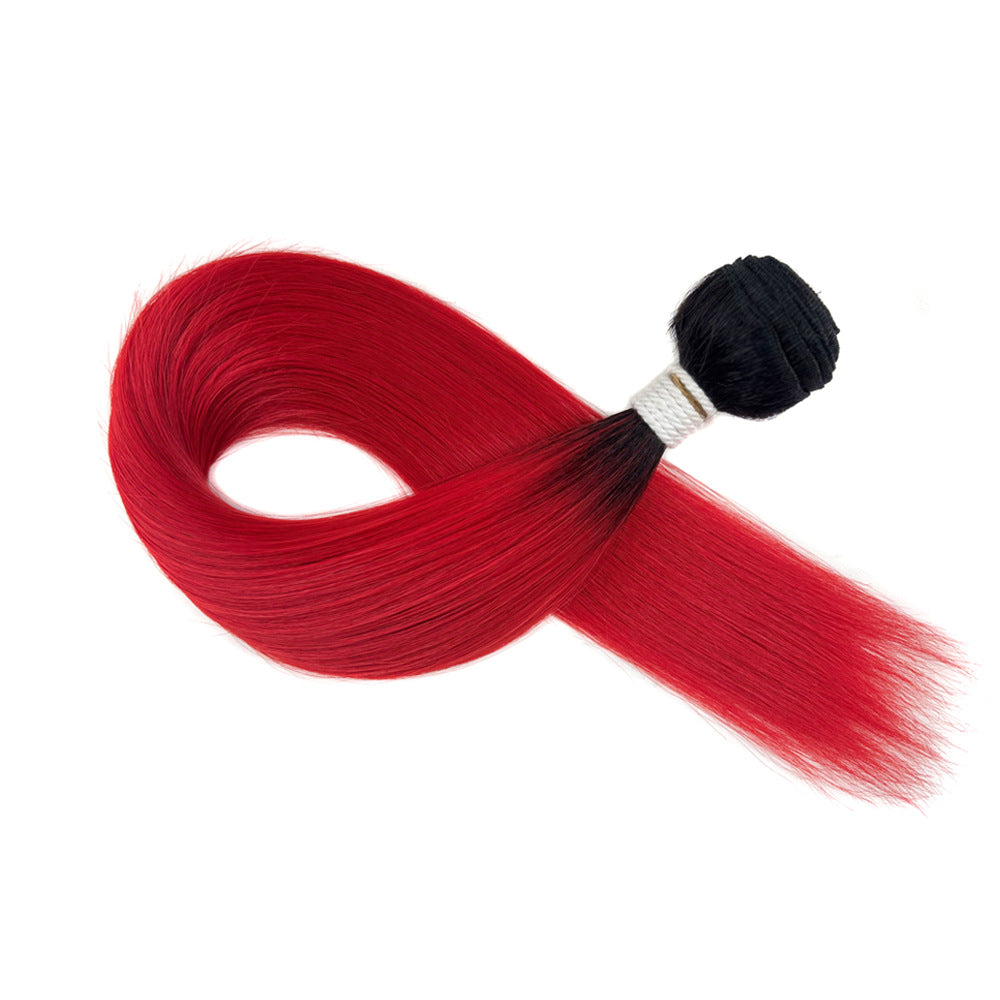 Classy Beautiful African Weft Hair Extension Long Straight Wig