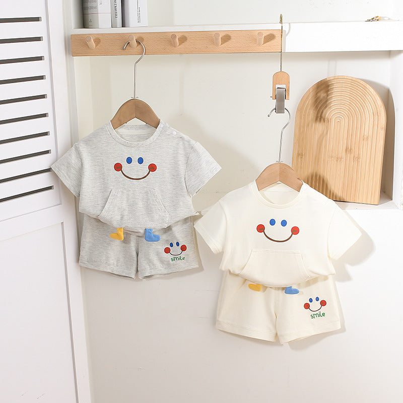 For Babies Summer Unisex Super Cute Thin Children's Suit