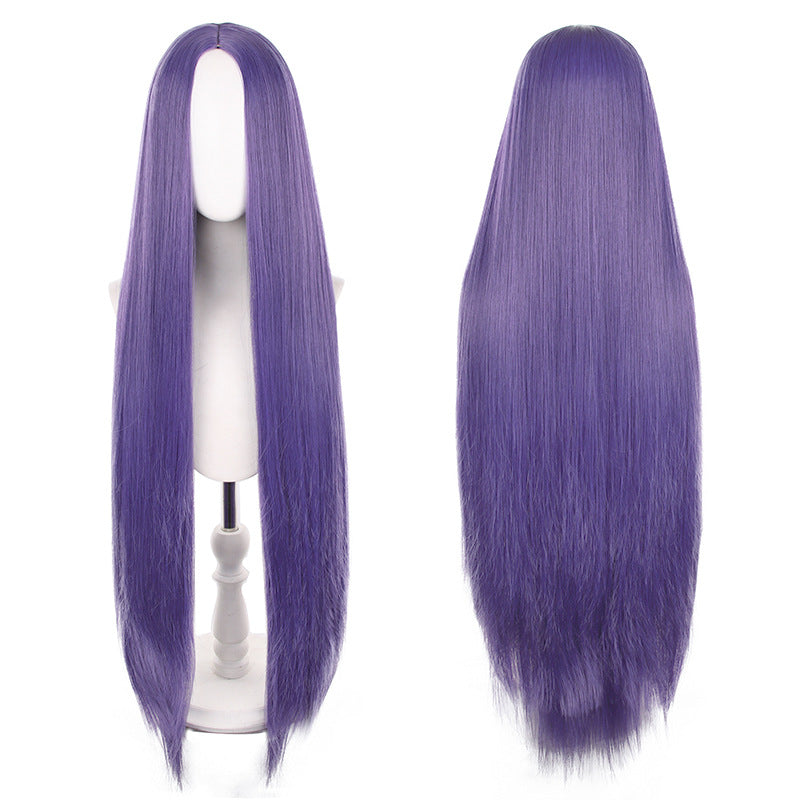 Mid-length Universal Long Straight Scalp Style Cos Wig